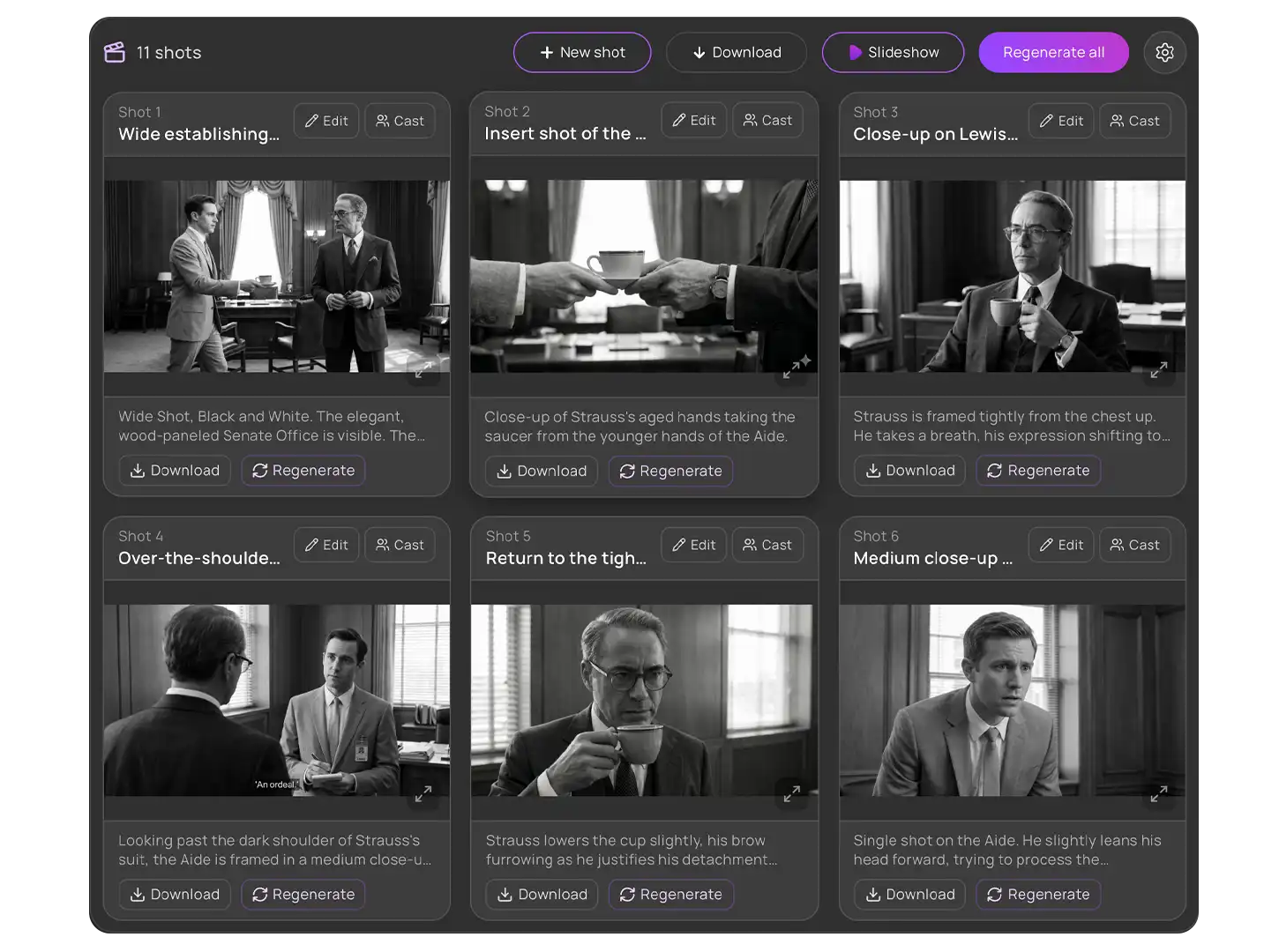 AI storyboarding system overview